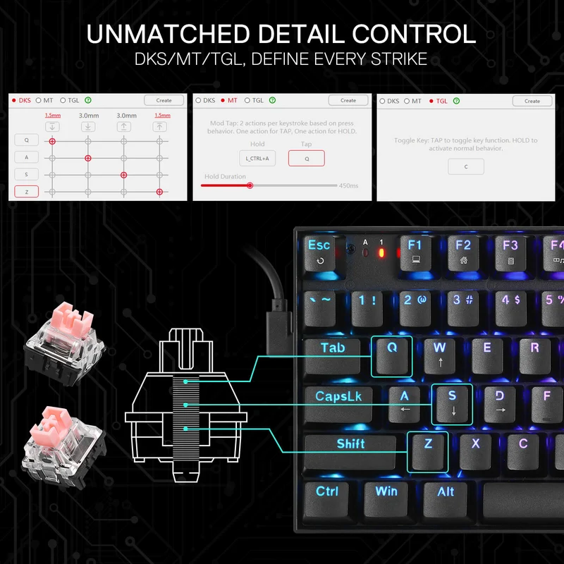 GHOSTBLADE K735 (Magnetic Hall Effect Keyboard)