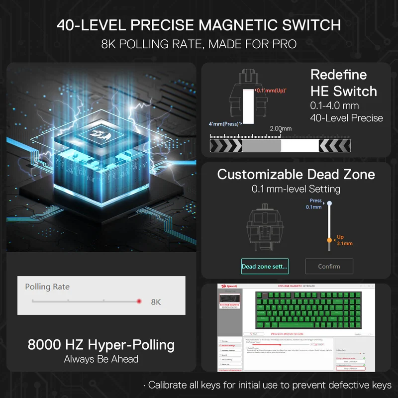 GHOSTBLADE K735 (Magnetic Hall Effect Keyboard)