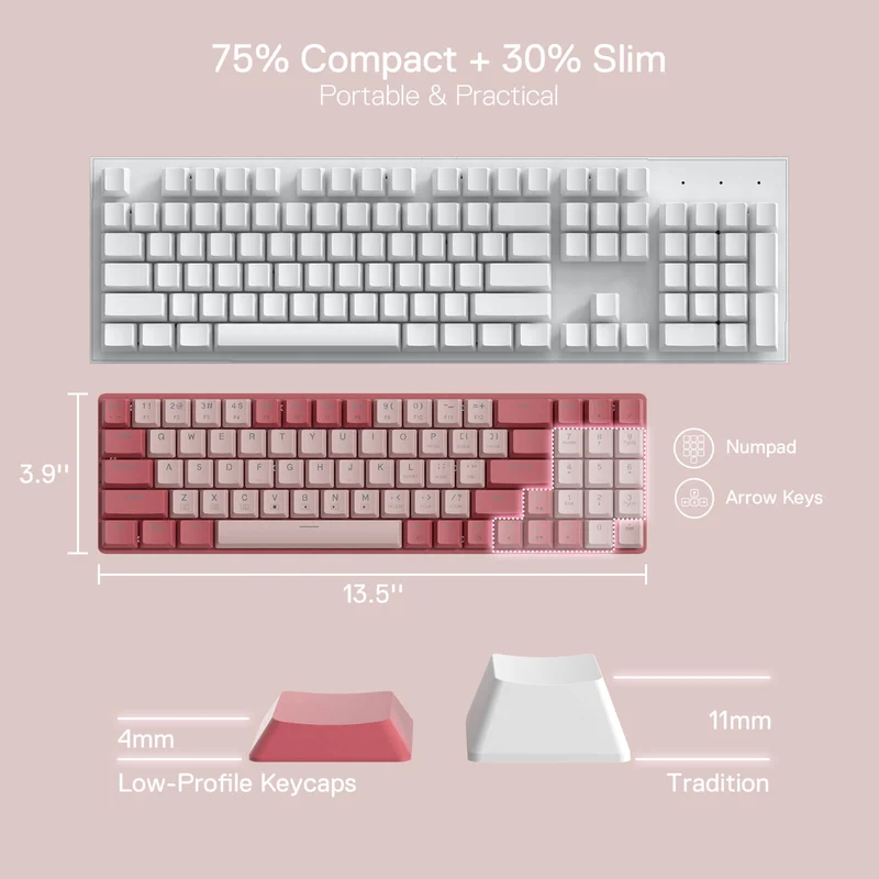 (Open-box) BS8772 Wireless Keyboard and Mouse Combo
