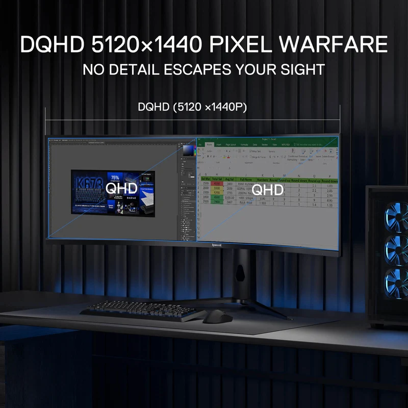 REDHORN GM49 49" 240Hz Curve Gaming Monitor