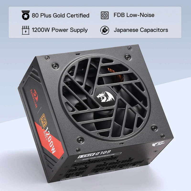 MASTER RGPS PRO 1200W 80 Plus® Gold ATX 3.1 PSU (Black & White)