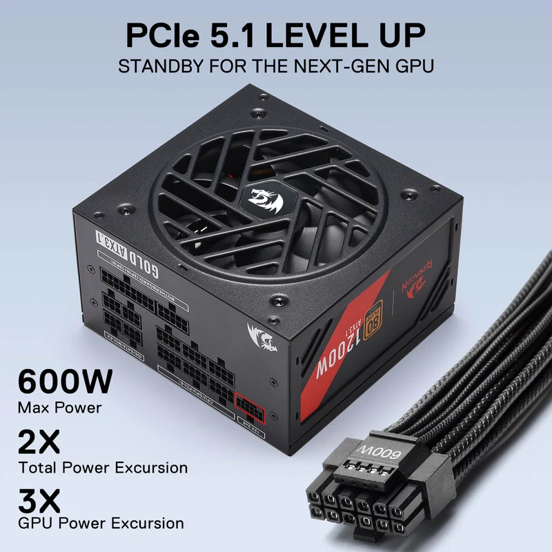 MASTER RGPS PRO 1200W 80 Plus® Gold ATX 3.1 PSU (Black & White)