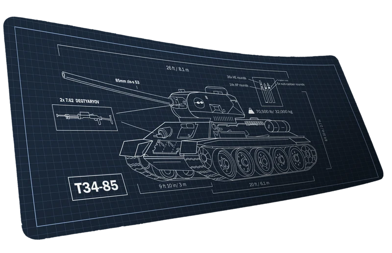 "T-34 Schematic" — Jimarkus Deskmat