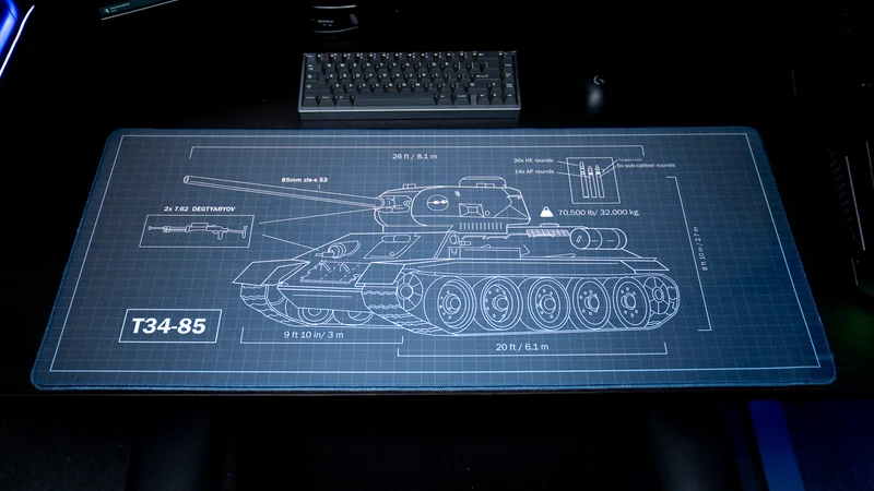 "T-34 Schematic" — Jimarkus Deskmat