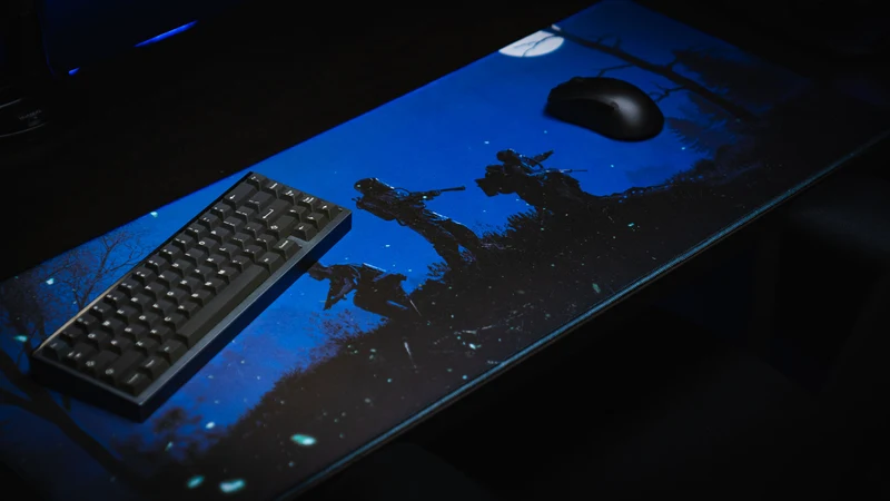 "Twilight Roam" — Rust Deskmat