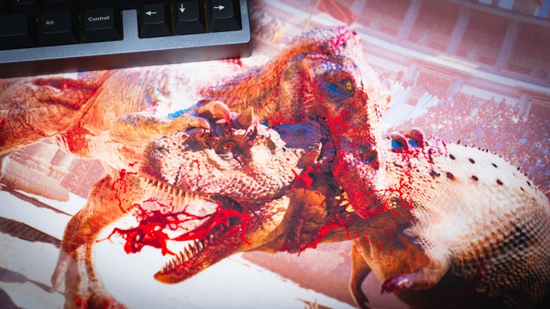 "The Spinosaurus Chompers" — Keenling Deskmat