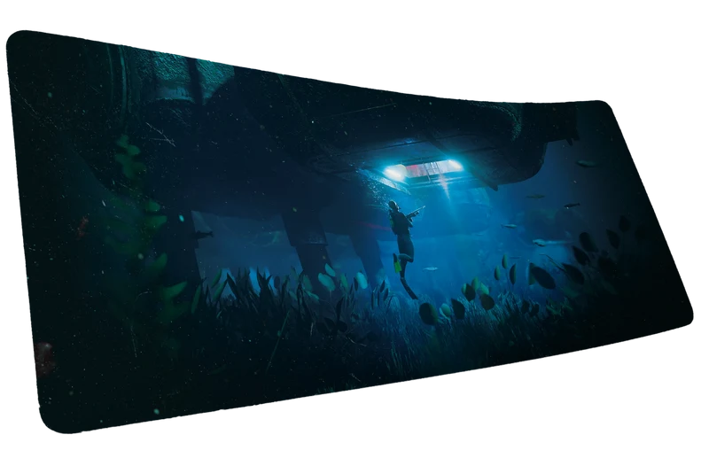 "Labs Breach" — Rust Deskmat