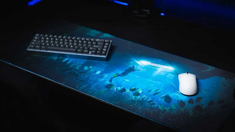 "Labs Breach" — Rust Deskmat