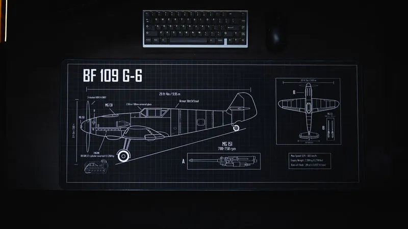 "Wings of Steel" — Bitt3rSteel Deskmat