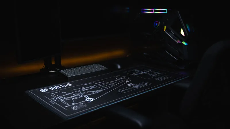"Wings of Steel" — Bitt3rSteel Deskmat