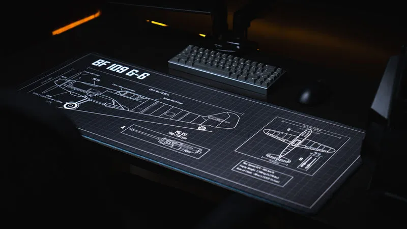 "Wings of Steel" — Bitt3rSteel Deskmat