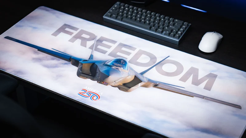 "Freedom in the Sky" — America 250 Deskmat
