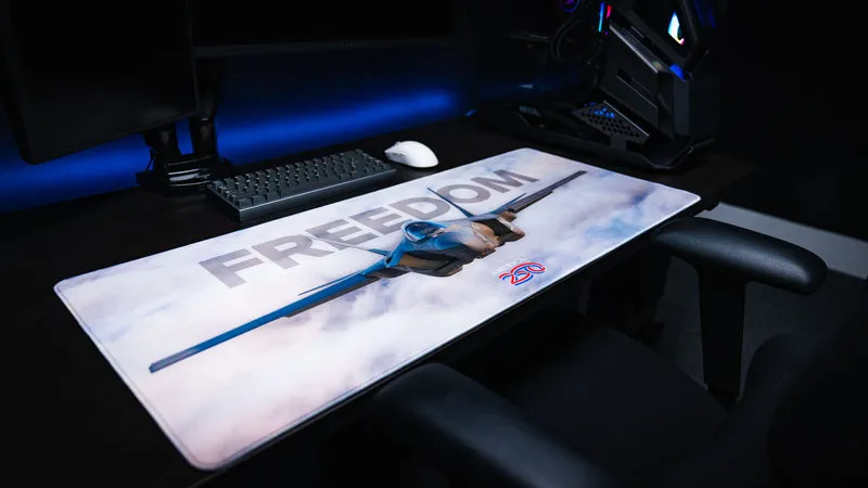 "Freedom in the Sky" — America 250 Deskmat
