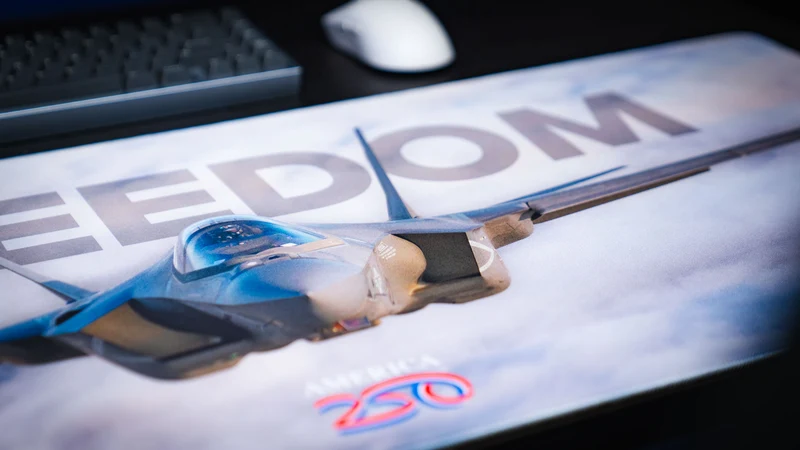 "Freedom in the Sky" — America 250 Deskmat
