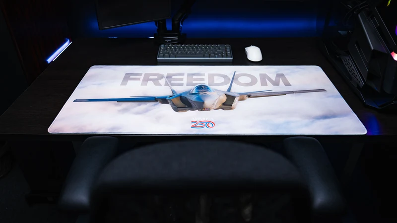 "Freedom in the Sky" — America 250 Deskmat