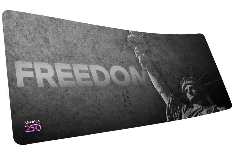 "Freedom Stone Grey" — America 250 Deskmat