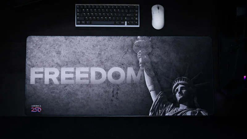 "Freedom Stone Grey" — America 250 Deskmat