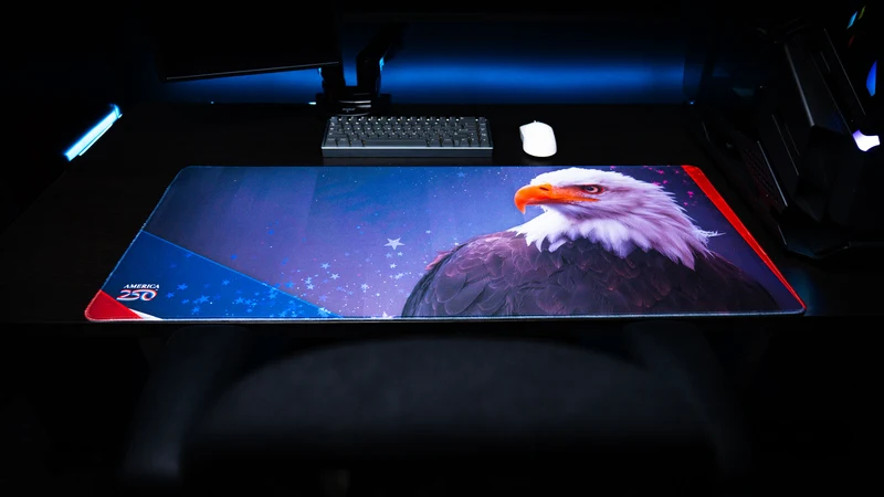 "Bald Eagle Blue" — America 250 Deskmat