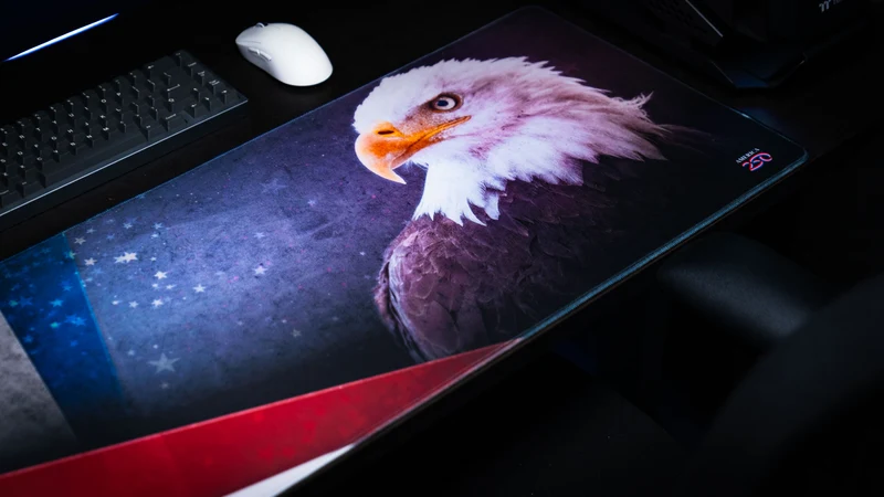 "Bald Eagle Version 1" — America 250 Deskmat