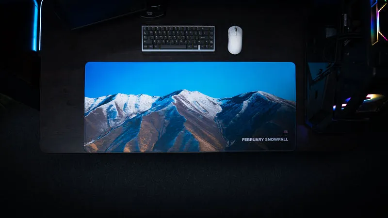 "February Snowfall" — America 250 Deskmat
