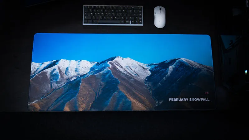 "February Snowfall" — America 250 Deskmat