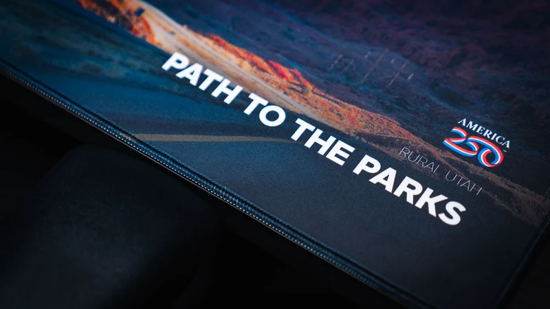 "Path to the Parks" — America 250 Deskmat
