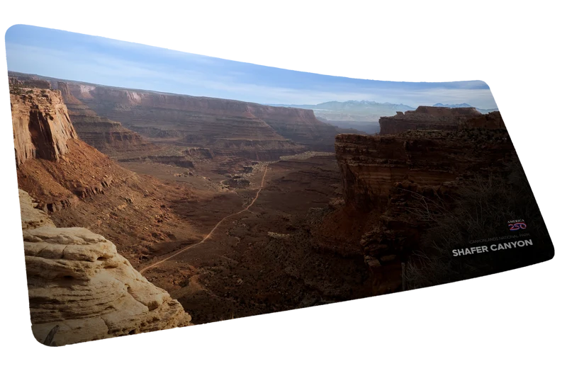 "Shafer Canyon" — America 250 Deskmat