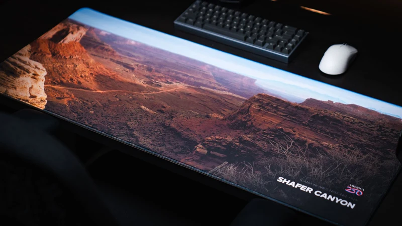 "Shafer Canyon" — America 250 Deskmat