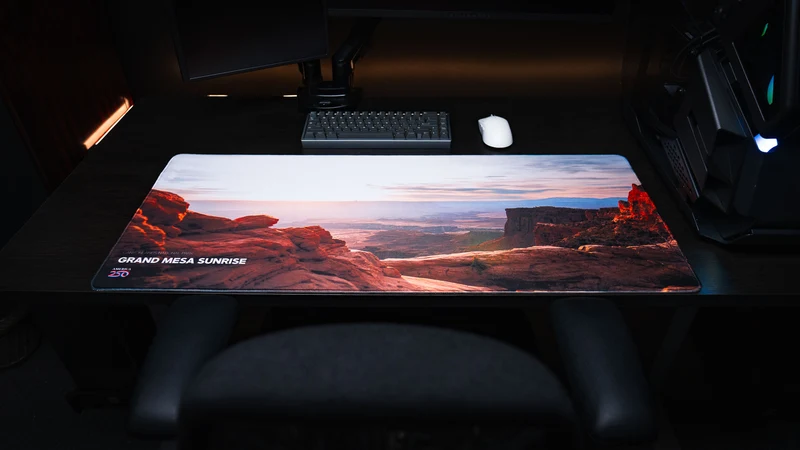 "Grand Mesa Sunrise" — America 250 Deskmat