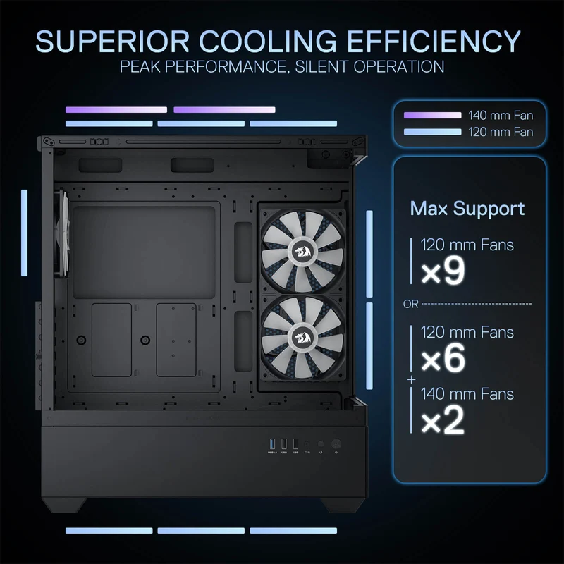 REFLECT FLOW CA606 ATX Gaming PC Case