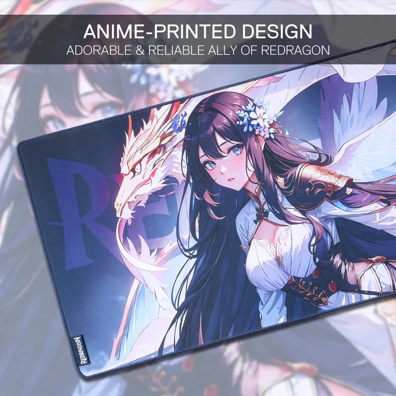 P046 Anime Blue Gaming Mouse Pad/Desk Mat