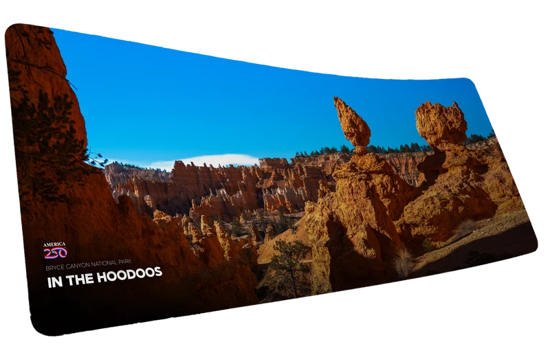 "In the Hoodoos" — America 250 Deskmat