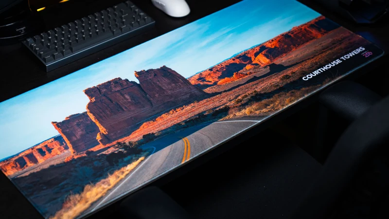 "Courthouse Towers" — America 250 Deskmat