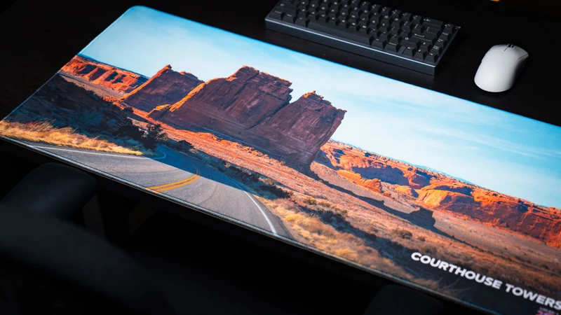 "Courthouse Towers" — America 250 Deskmat
