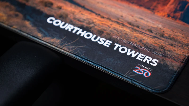 "Courthouse Towers" — America 250 Deskmat