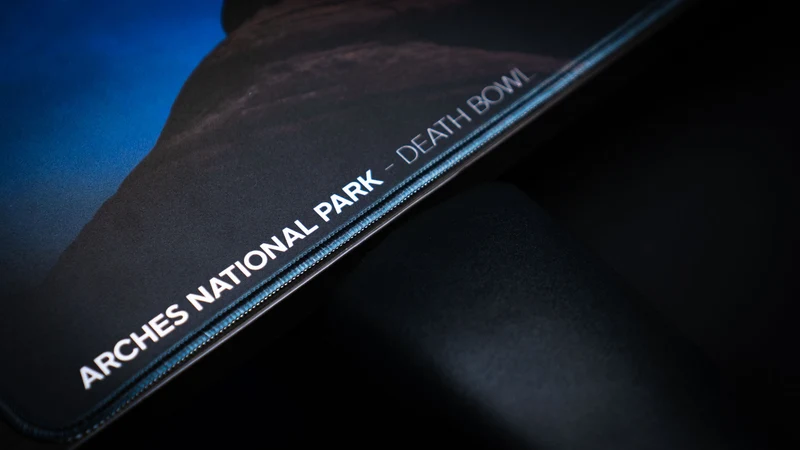 "Night Sky from the Death Bowl" — America 250 Deskmat