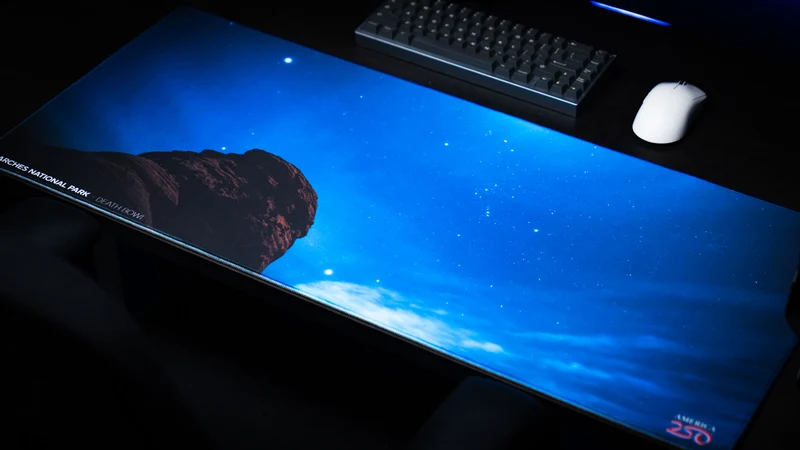 "Night Sky from the Death Bowl" — America 250 Deskmat