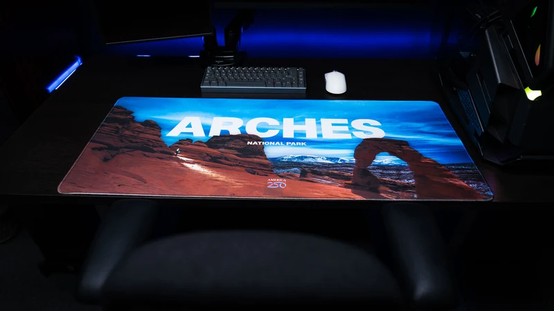 "Arches Night" — America 250 Deskmat