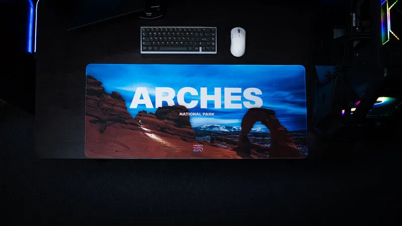 "Arches Night" — America 250 Deskmat