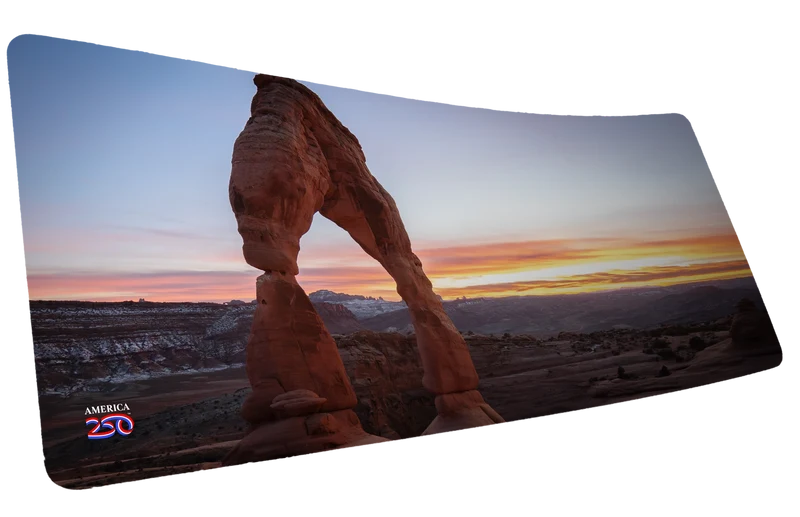 "Delicate Arch" — America 250 Deskmat