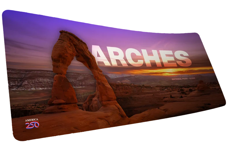 "Arches National Park" — America 250 Deskmat