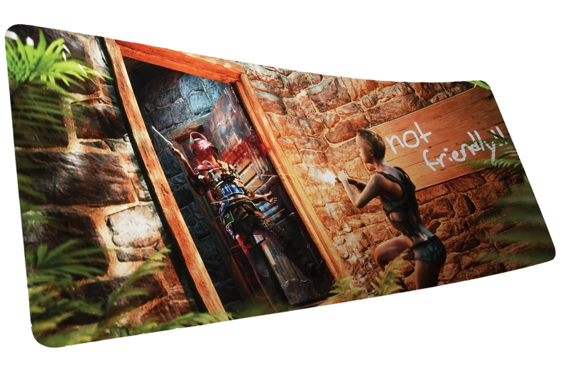 "The Doorcamper / Angle 3" — Rackpog Deskmat