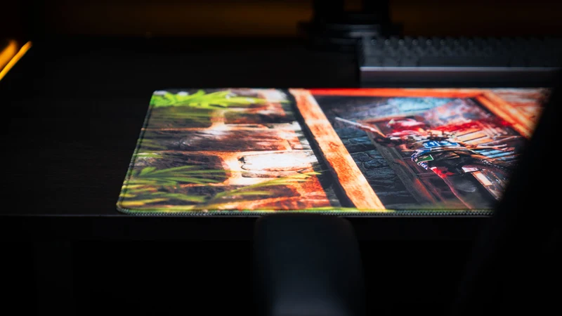 "The Doorcamper / Angle 3" — Rackpog Deskmat
