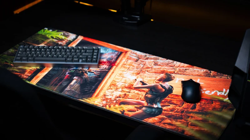 "The Doorcamper / Angle 3" — Rackpog Deskmat