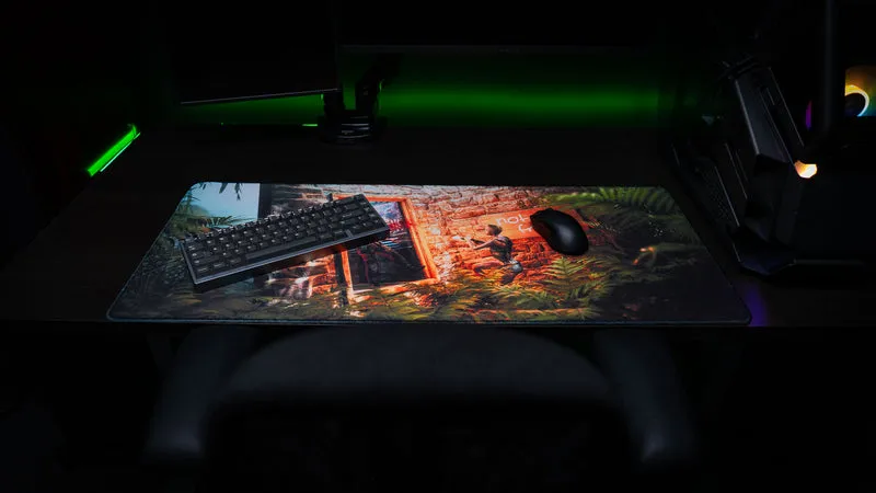 "The Doorcamper / Angle 2" — Rackpog Deskmat