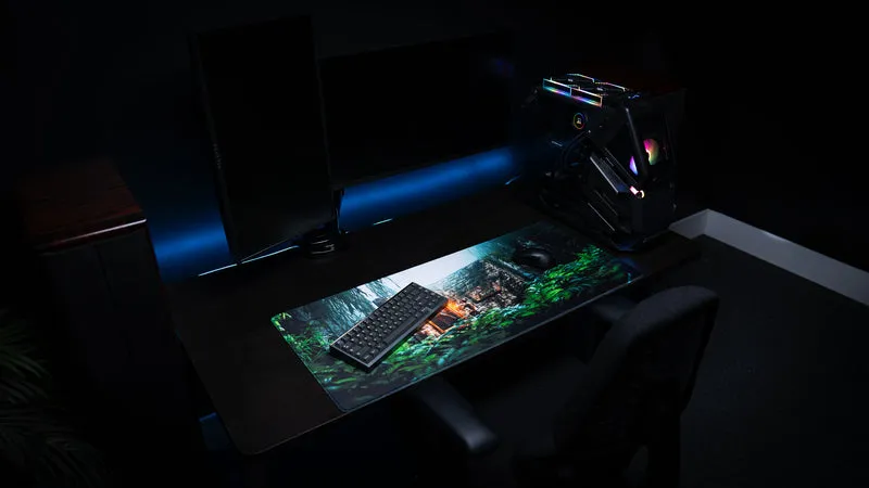 "The Doorcamper / Angle 1" — Rackpog Deskmat