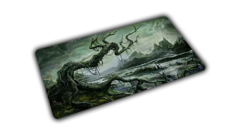 "Forsaken Swamp" — Fallen Lands Playmat by Carlos Balarezo