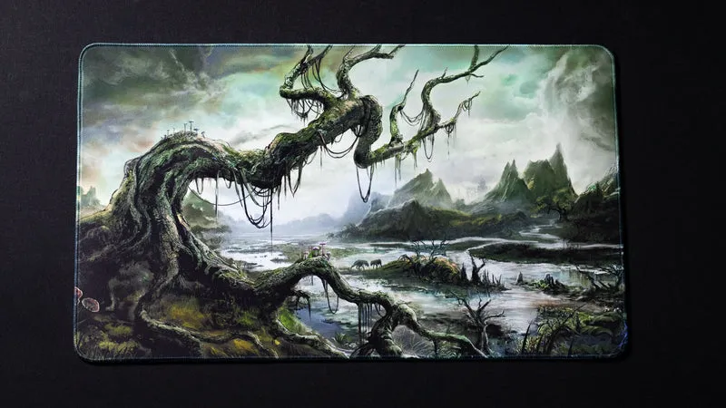 "Forsaken Swamp" — Fallen Lands Playmat by Carlos Balarezo