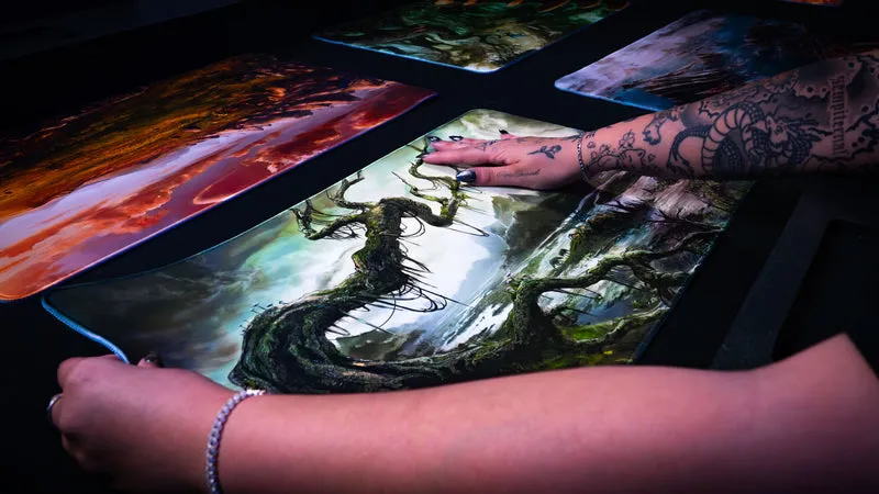 "Forsaken Swamp" — Fallen Lands Playmat by Carlos Balarezo