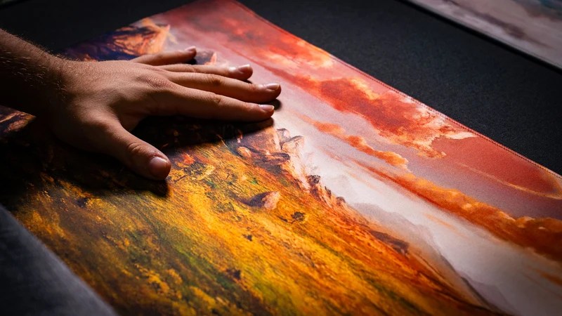 "Sunspire Plains" — Fallen Lands Playmat by Carlos Balarezo